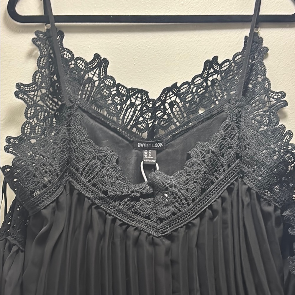 Sweet Look Black Lace Dress